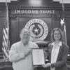 Wood County Judge Lucy Hebron with Steven Steele appointed to the
Wood County Economic Development Commission (“WCEDC”) board.
Photo Provided by Judge Lucy Hebron’s Office